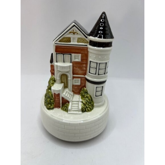 Vtg Otagiri San Francisco House Music Box, plays, I Left My Heart In San Francis - Picture 1 of 7